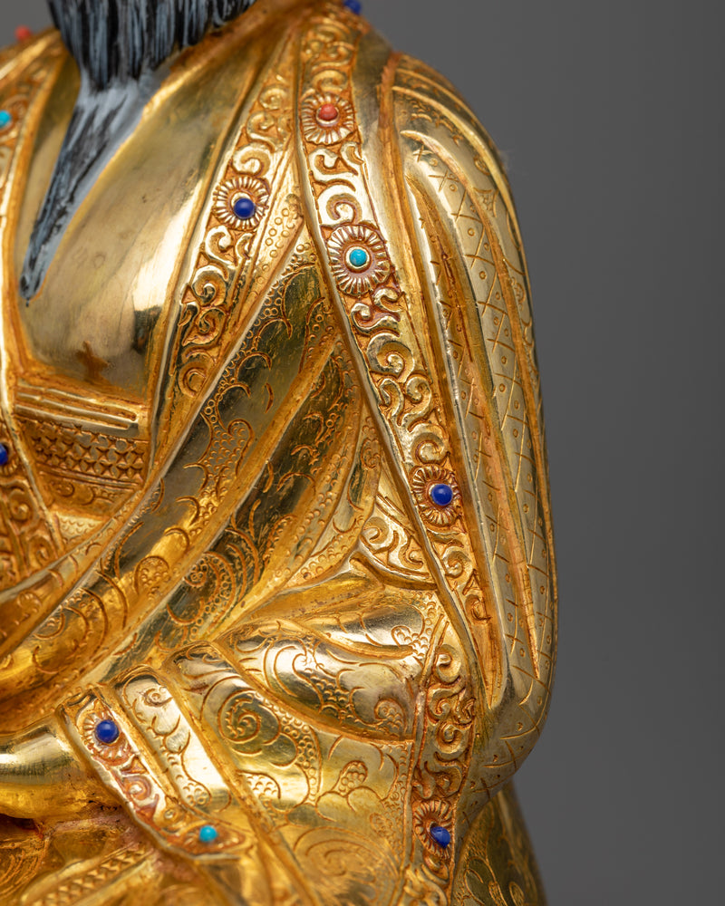 Guru Zhabdrung Rinpoche Sculpture | Buddhist Copper Artwork