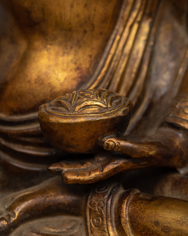Milarepa Sculpture | The Golden Harmonizer of Wisdom and Compassion
