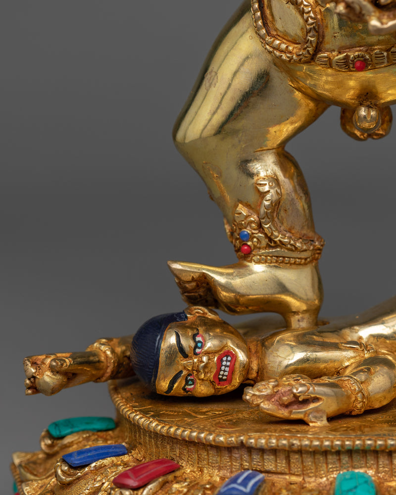 Black Dzambhala Mantra Statue | Unveil Prosperity with the Kuber Mantra
