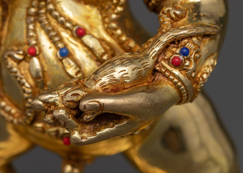 Black Dzambhala Mantra Statue | Unveil Prosperity with the Kuber Mantra