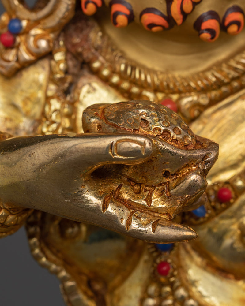 Black Dzambhala Mantra Statue | Unveil Prosperity with the Kuber Mantra