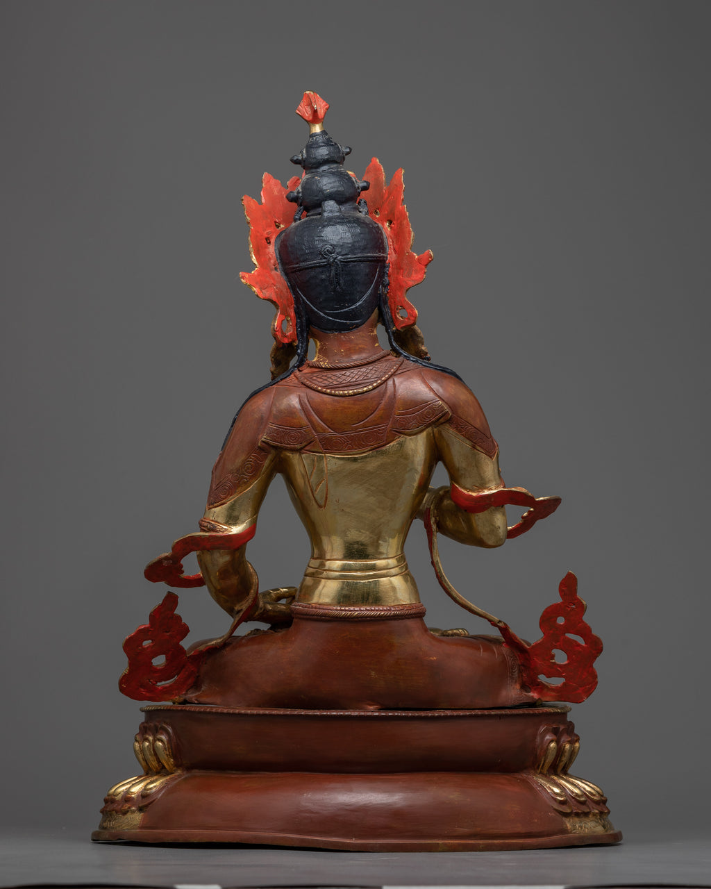 Handcrafted Vajrasattva Mantra Sanskrit Statue Discover the Radiance