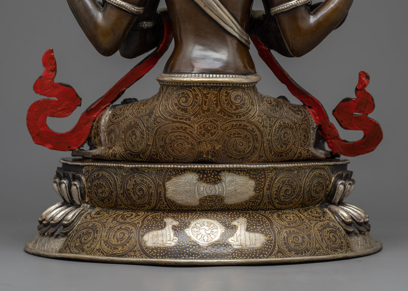 Statue for Chenrezig Tibetan Buddhist Center | Handcrafted Chenrezig Centerpiece