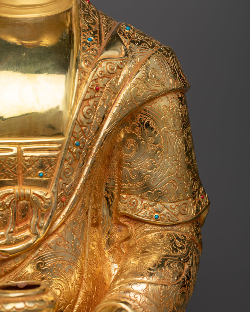 The Guru Shakyamuni Buddha Statue |  A Radiant Spiritual Beacon