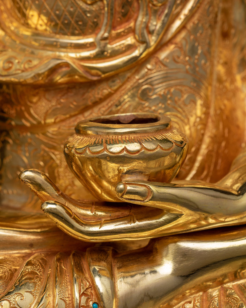 The Guru Shakyamuni Buddha Statue |  A Radiant Spiritual Beacon