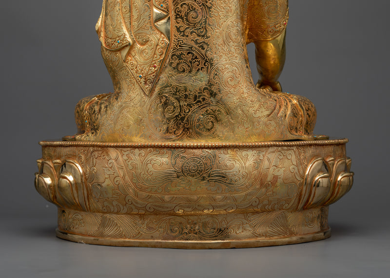 The Guru Shakyamuni Buddha Statue |  A Radiant Spiritual Beacon