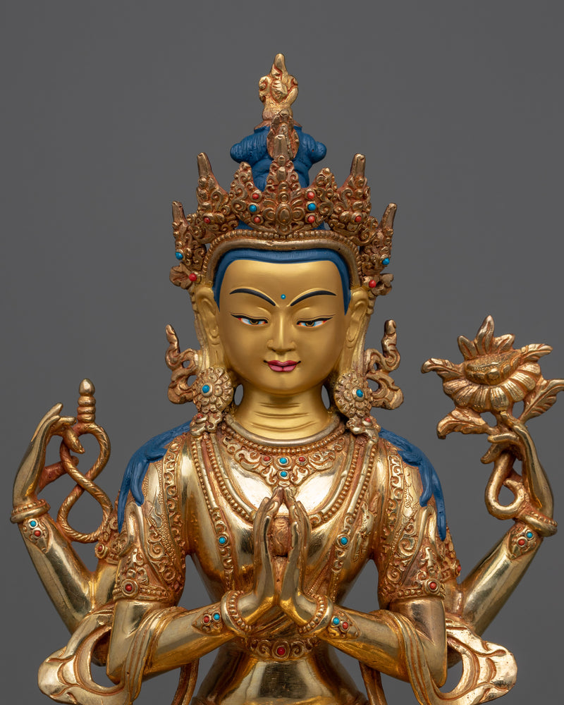 4-armed-chenrezig-sadhana-statue