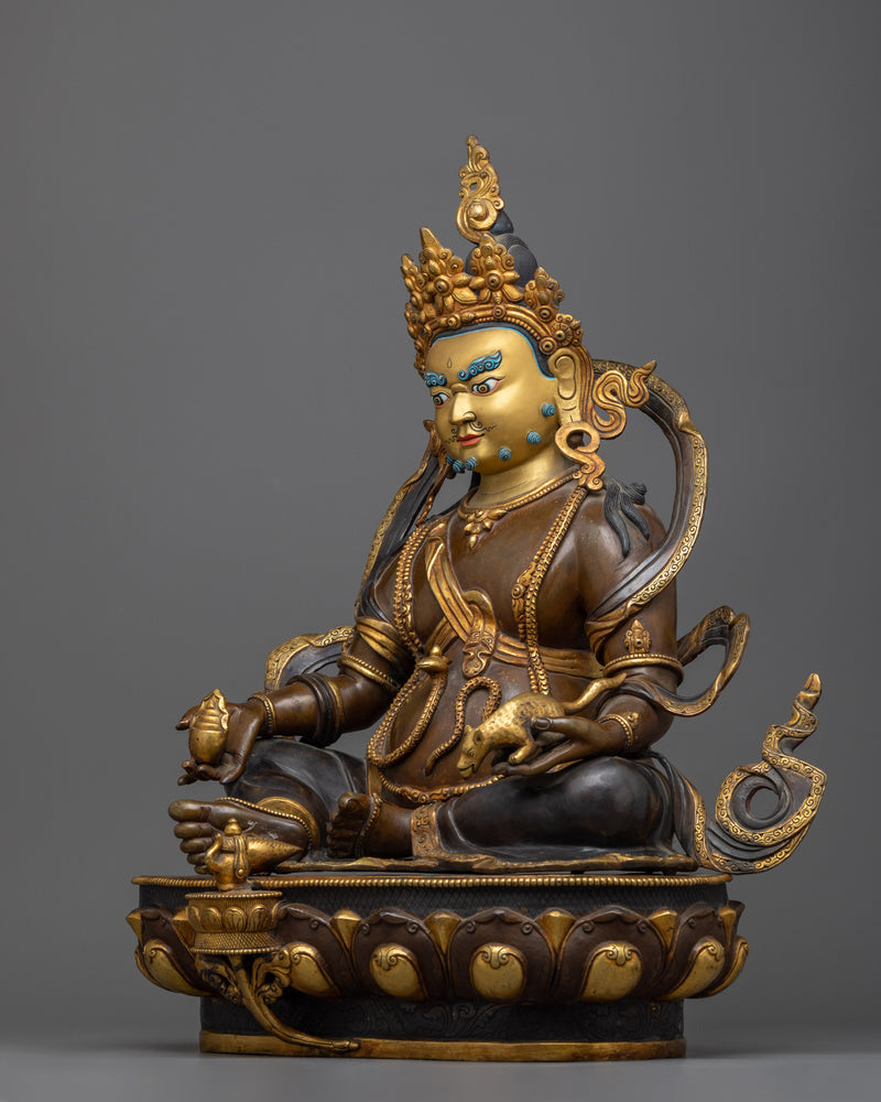 yellow-dzambhala-mantra-statue-sculpture