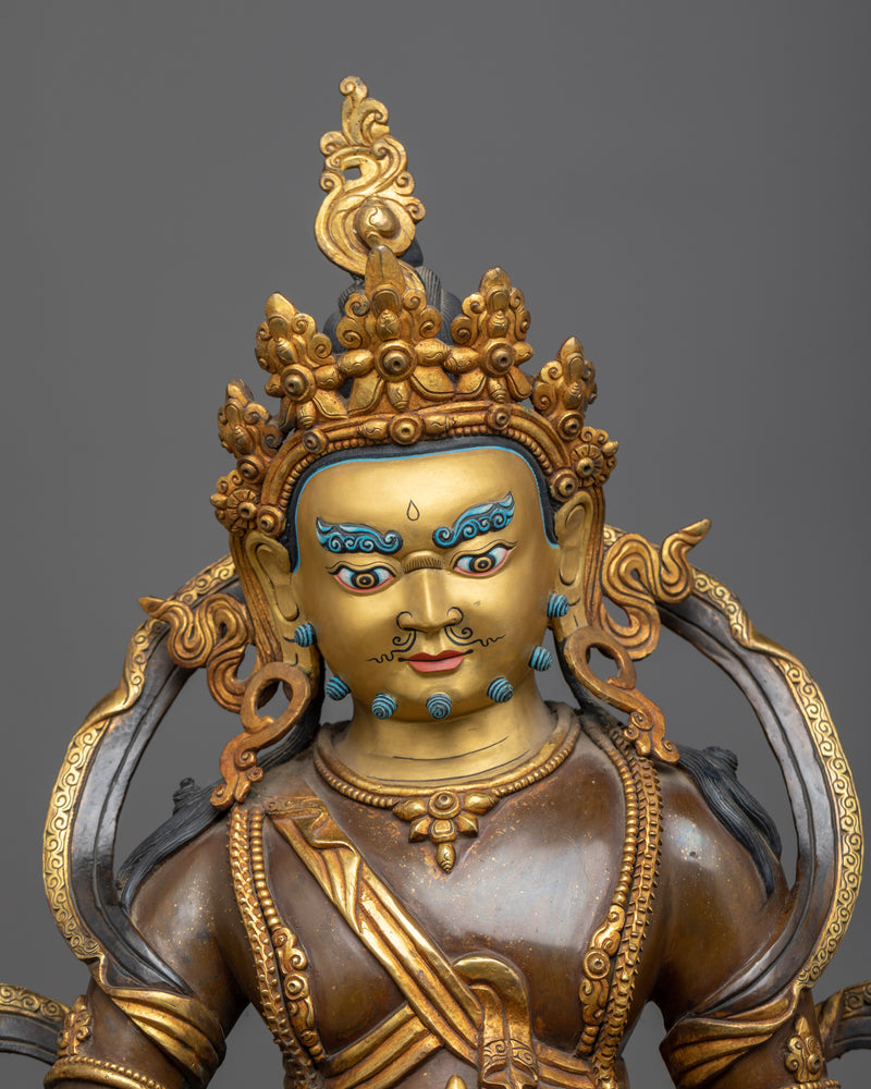 yellow-dzambhala-mantra-statue-sculpture