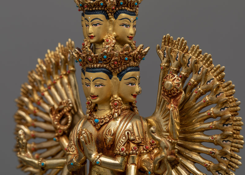 Sculpted Chenrezig 1000 Arms Statue | A Harmonious Blend of Spirituality and Artistry