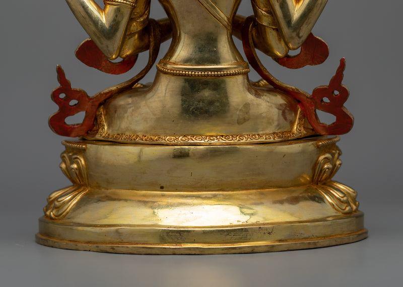 4-Arms Chenrezig Buddha Statue | An Epitome of Compassion and Artistry