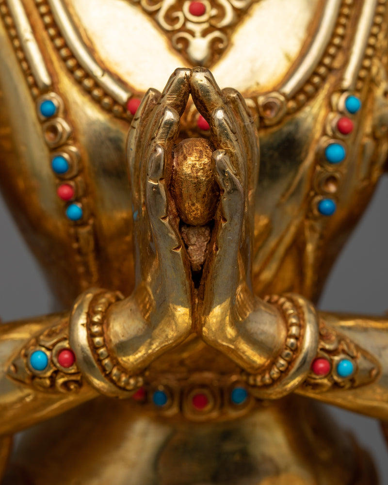 4-Arms Chenrezig Buddha Statue | An Epitome of Compassion and Artistry