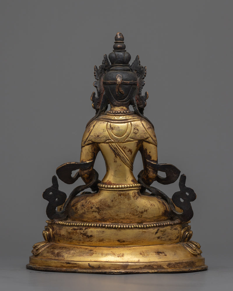 Amitayus Sutra Statue | Rediscover Serenity with this Buddhist Artifact