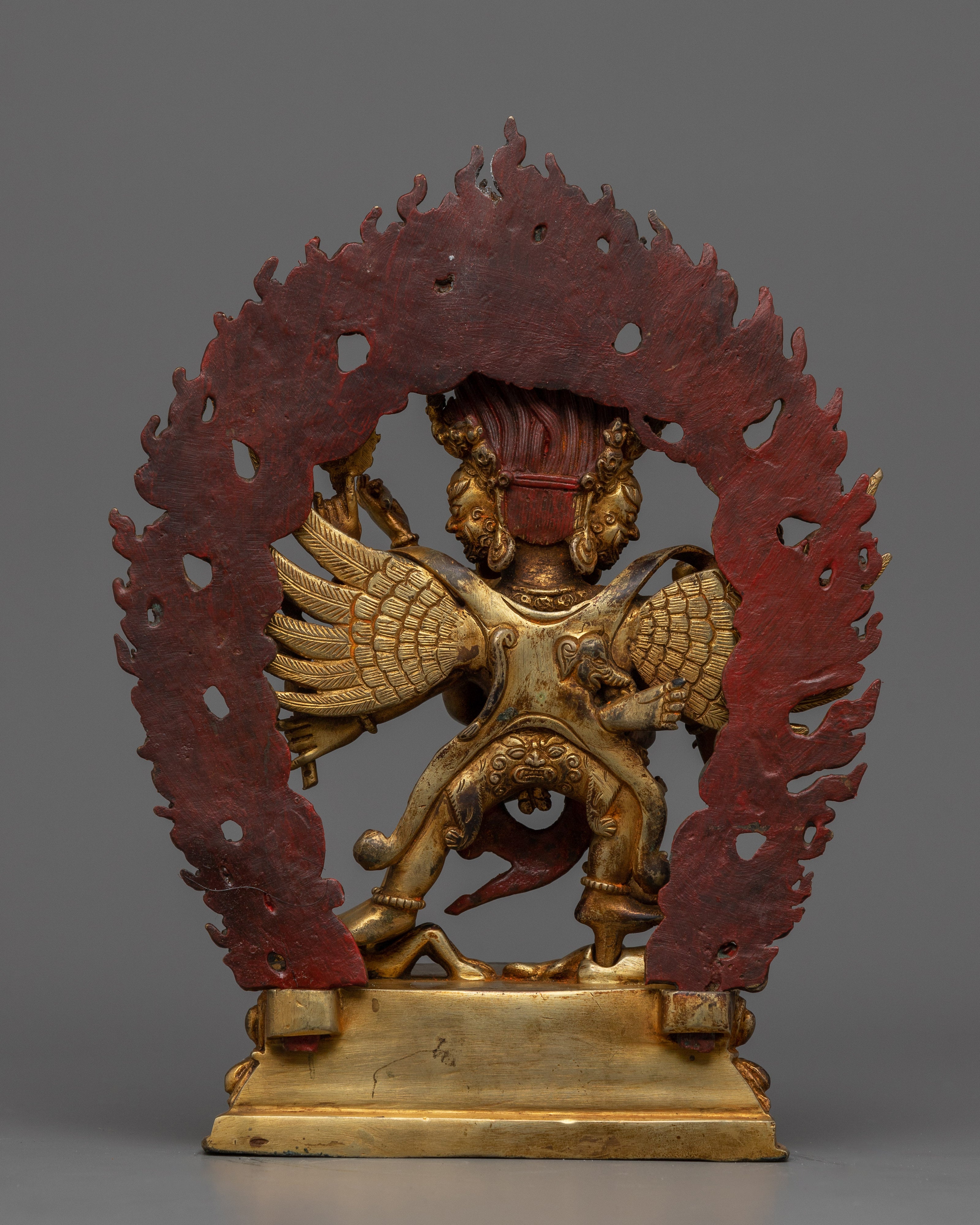 Antique Finish Vajrakilaya Statue | Wrathful Yidam of Deity