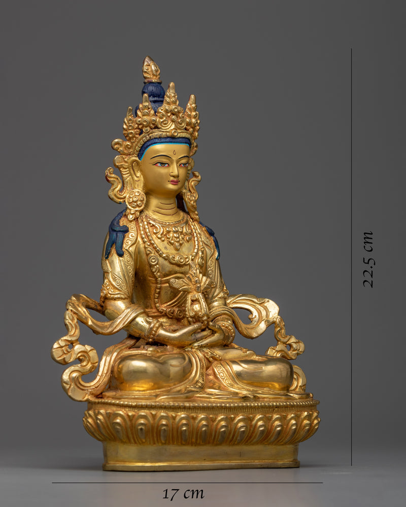 Amitayus Gold Statue | Buddha of “Infinite Life