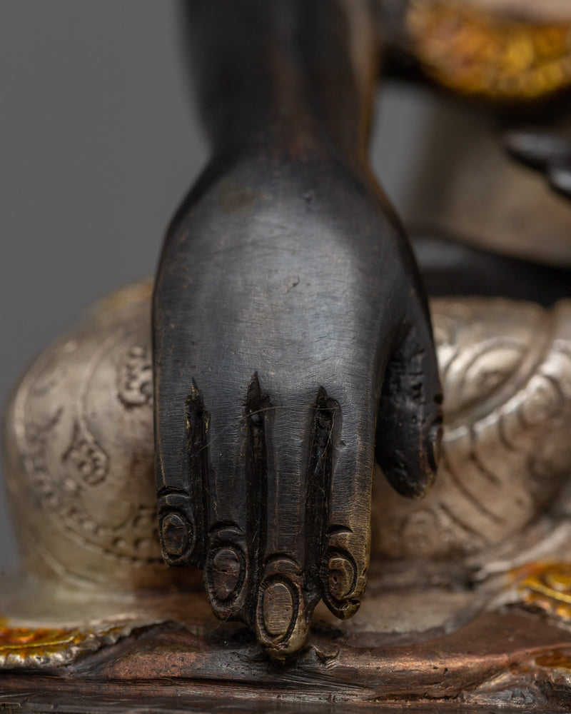 Shakyamuni Buddha Statue 9 Inch | Crowned Siddhartha Gautam