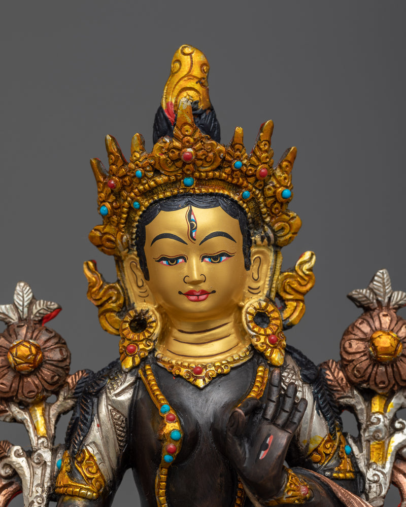 White Tara Goddess Sculpture | A Beacon of Compassion and Healing