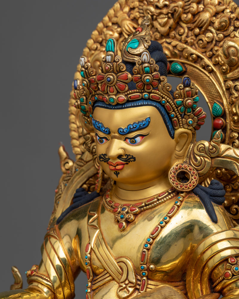 Yellow Dzambhala Statue | A Beacon of Prosperity and Artistic Excellence