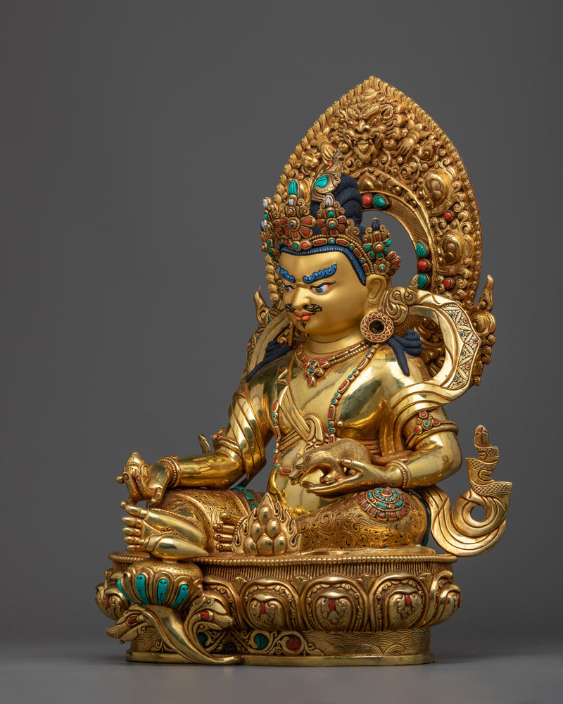 Yellow Dzambhala Statue | A Beacon of Prosperity and Artistic Excellence