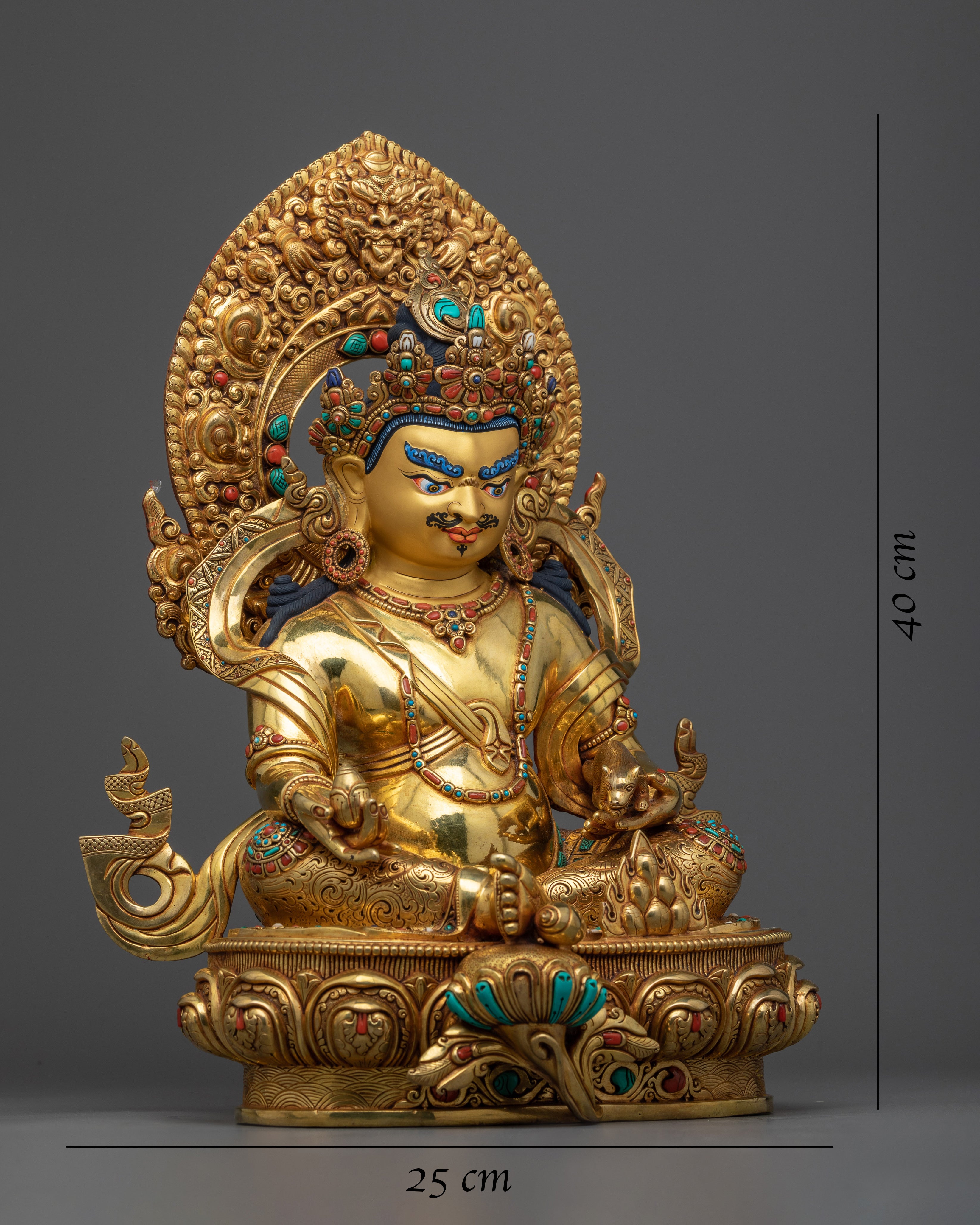 Yellow Dzambhala Statue | A Beacon of Prosperity and Artistic Excellence