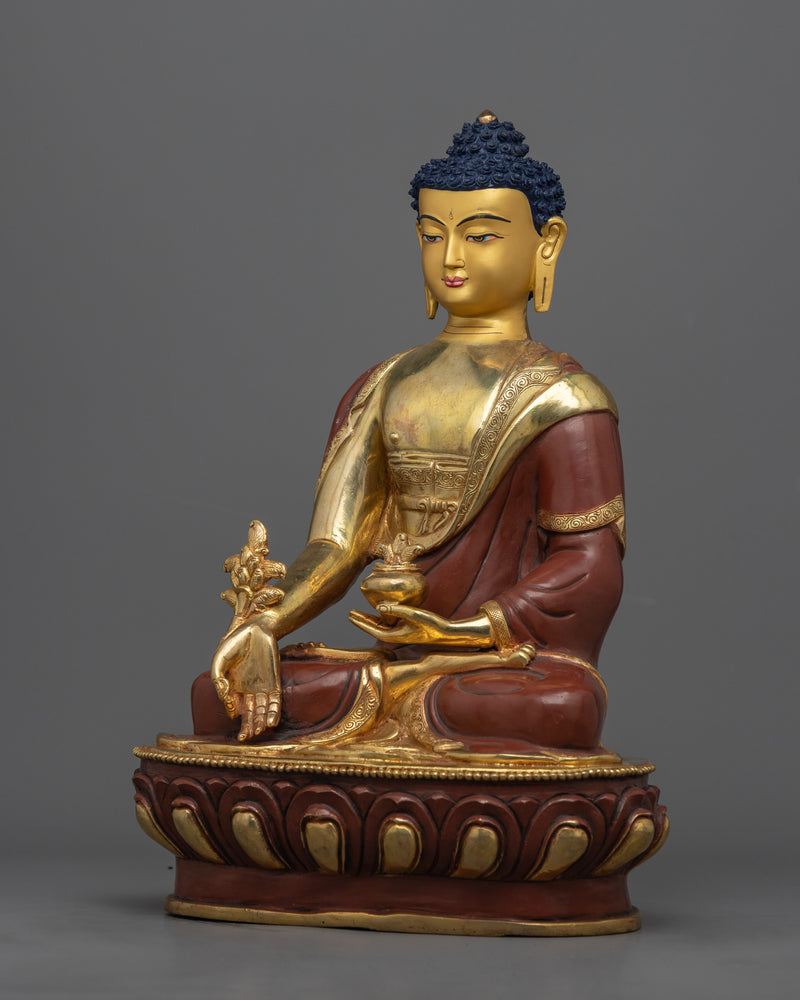 lapis lazuli medicine buddha statue 
