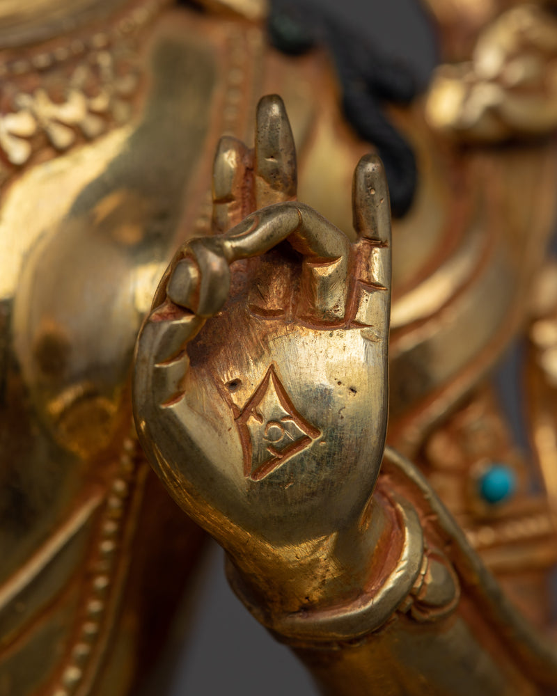 Mother Green Tara Goddess Statue | Handcrafted in Traditional Nepali Art