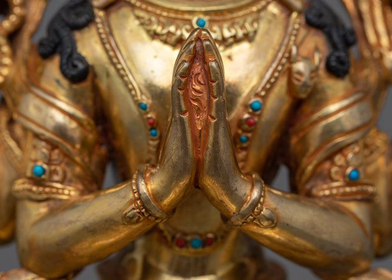 Chenrezig Compassionate Boddhisattva | Hand-Crafted by Skilled Nepali Artists