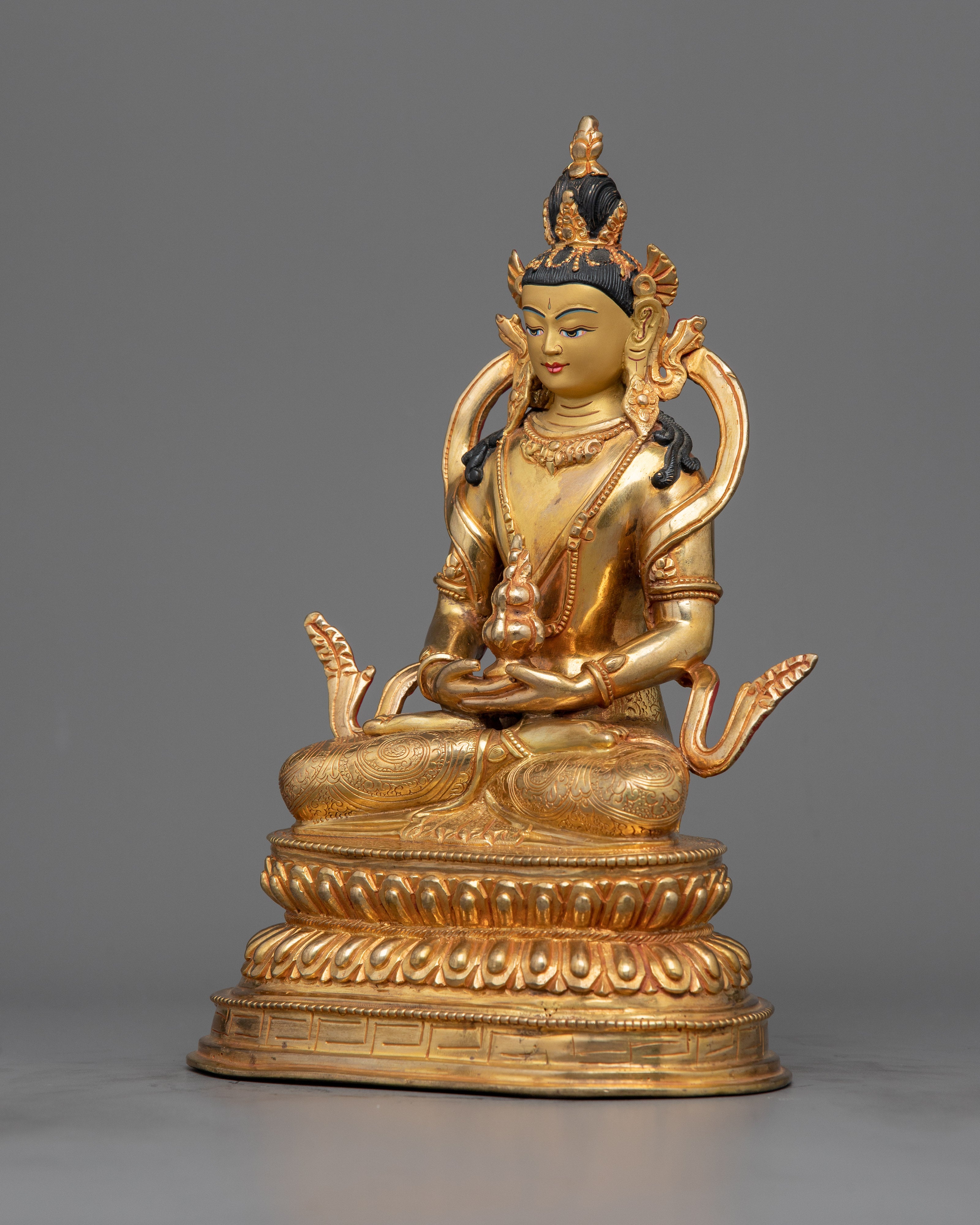 Amitayus Boddhisattva Statue | Handmade Figure of Infinite Life Buddha