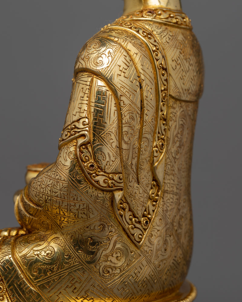 Infinite Light Amitabha Buddha Statue | 13.7 Inches Tall Beautiful Sculpture