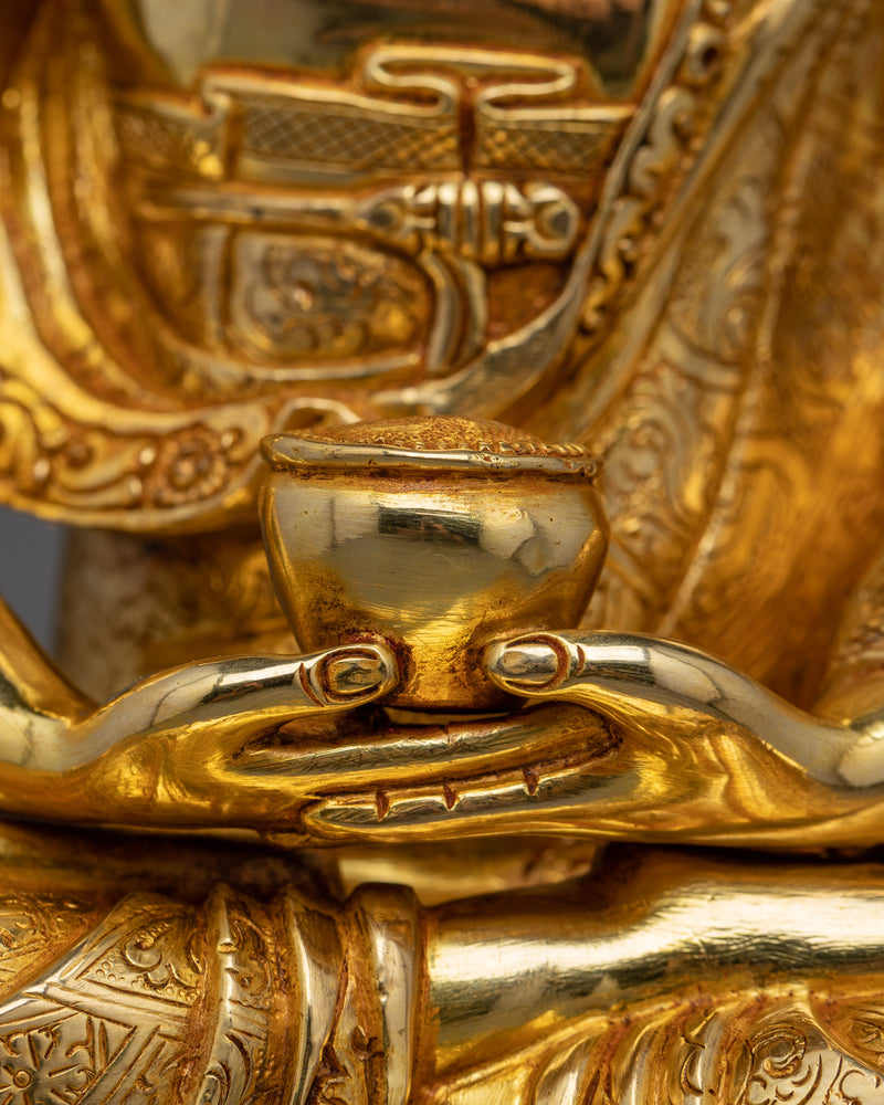 Infinite Light Amitabha Buddha Statue | 13.7 Inches Tall Beautiful Sculpture