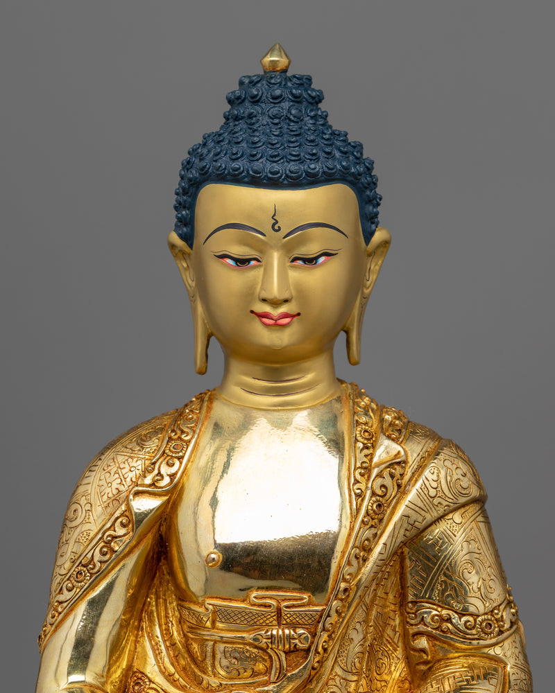 Infinite Light Amitabha Buddha Statue | 13.7 Inches Tall Beautiful Sculpture