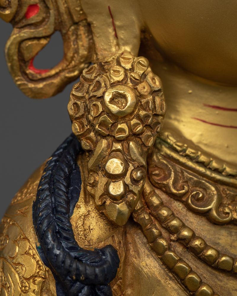 Gold Amitayus Buddha Statue | Hand-crafted in Traditional Nepali Art