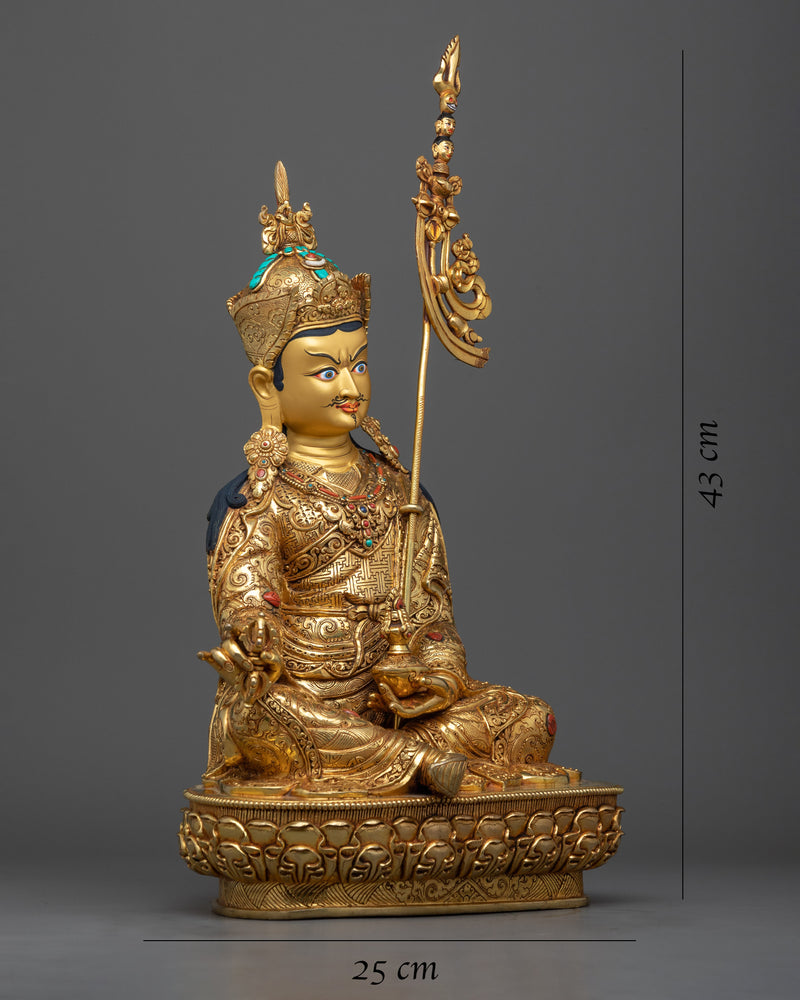 Expertly Handcrafted Guru Rinpoche Statue 