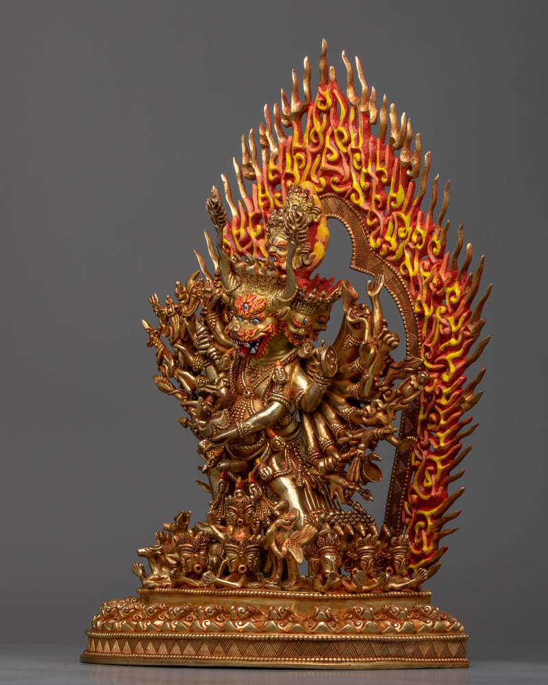 Yamantaka Wrathful Protector Statue | The Destroyer of the God of Death
