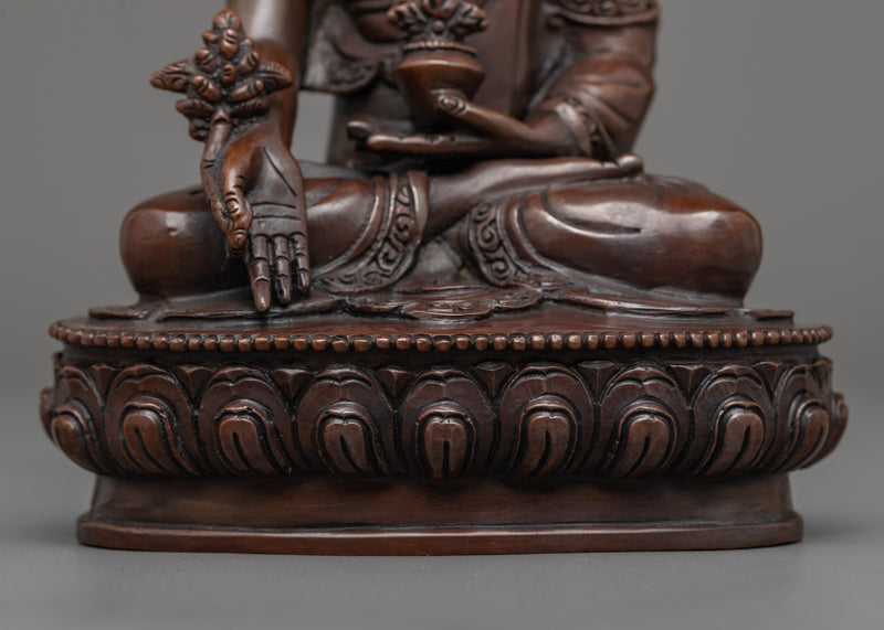 Medicine Healing Buddha Statue | Handmade in Nepal by Nepali Artists