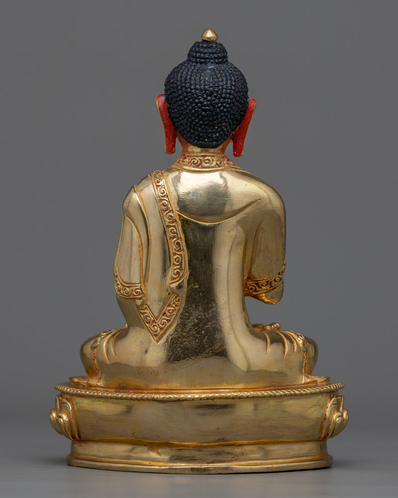 Amoghasiddhi Statue | Handmade 24k Gold Gilded Sculpture