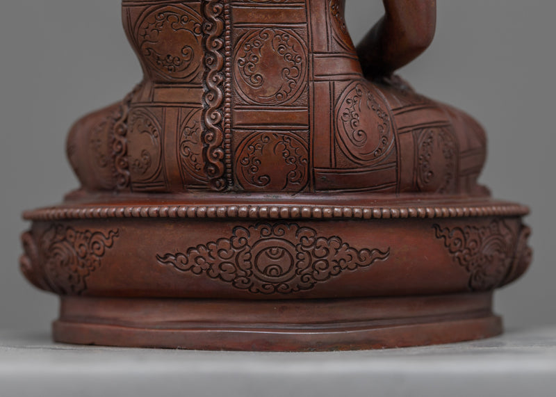 Small Amitabha Buddha Statue | Copper Body Artwork
