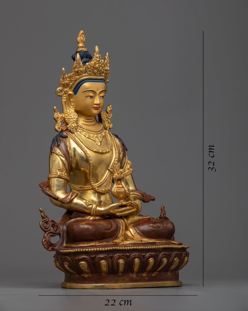 Amitayus 12.5 Inch Statue | Buddha of Infinite Life