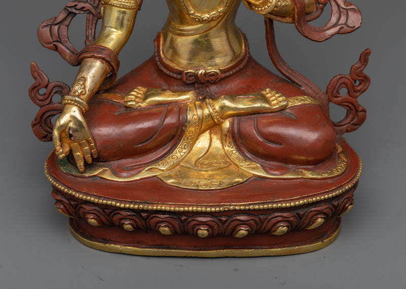 White Tara Long Life Statue | Female Enlightened Deity