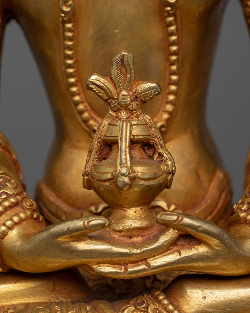 Amitayus Buddha Lotus Family Statue | Handmade in Nepal