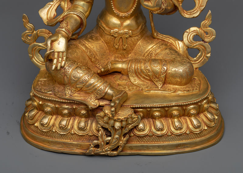 The Deity Green Tara Statue | Experience the Divine Embrace