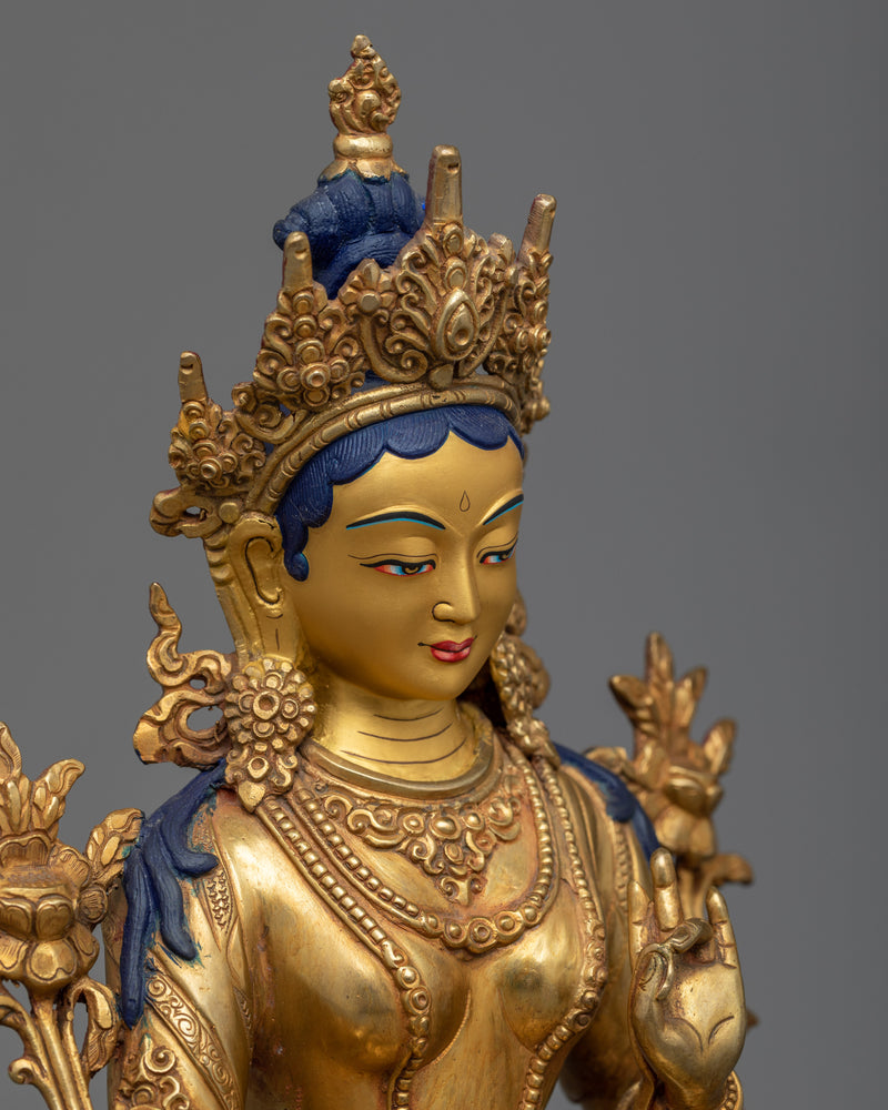 The Goddess Green Tara Statue | Welcome Harmony and Peace