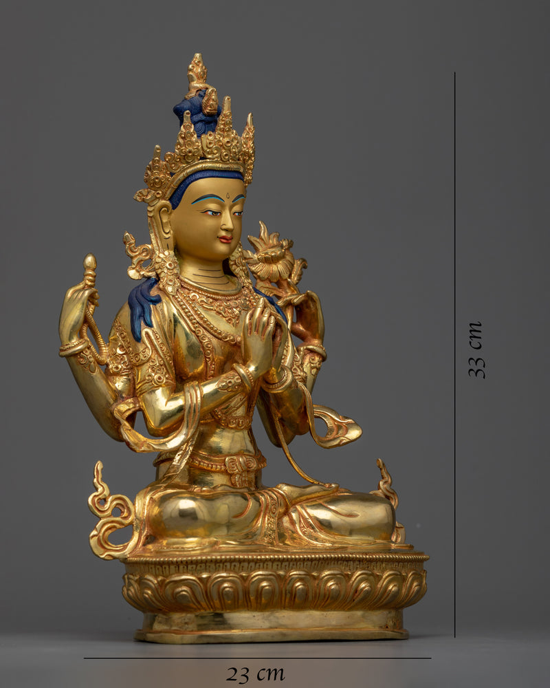 4-arms-chenrezig-buddha-sculpture