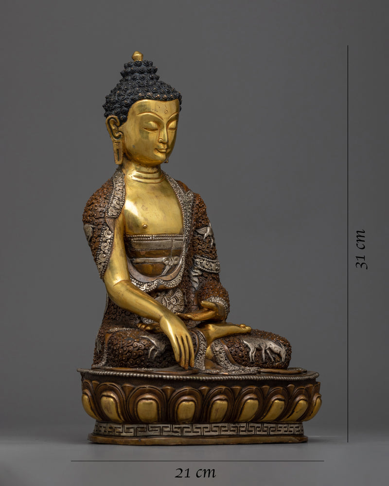 Shakyamuni Buddha Hand-Carved Statue 