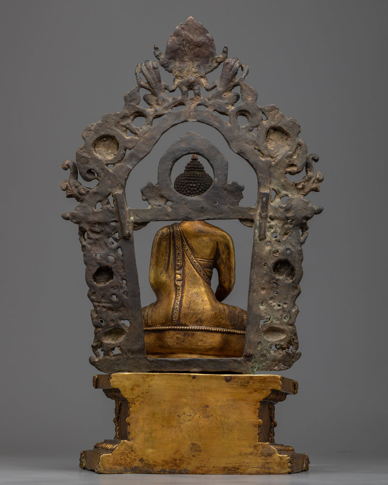 Amitabha Buddha Antique Finish Statue | Infinite Light Figure