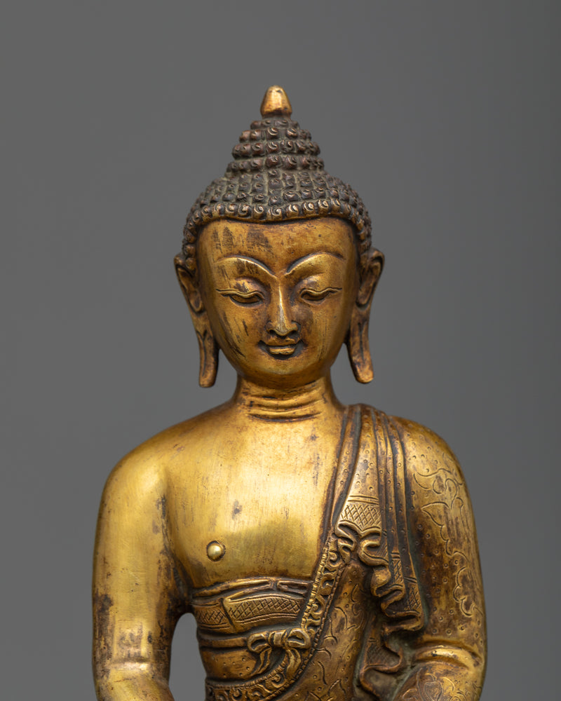 Amitabha Buddha Antique Finish Statue | Infinite Light Figure