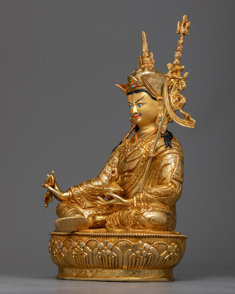 Guru Rinpoche 14.5 Inch Statue | Lotus Born Master