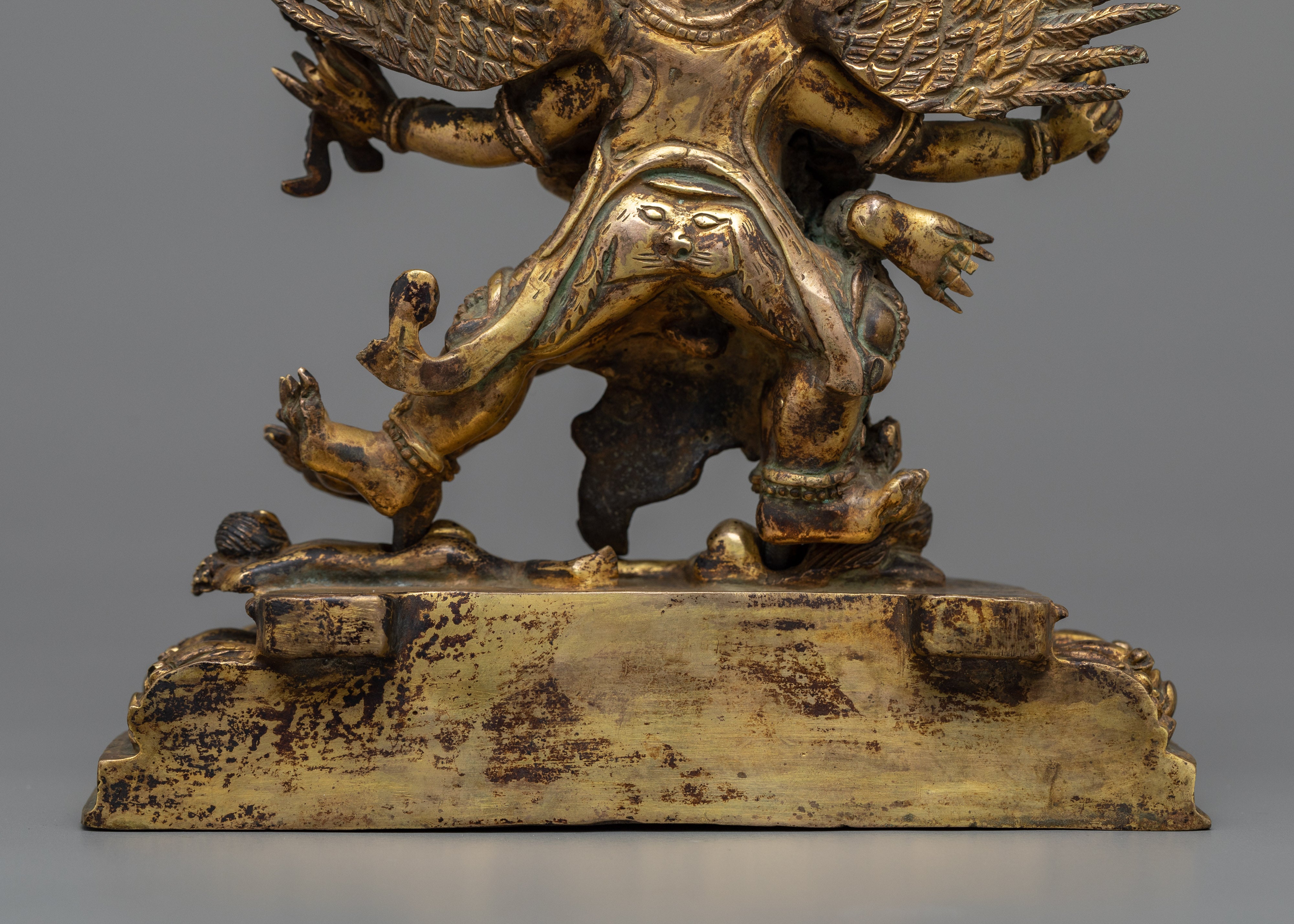 Vajrakilaya Antique Finished Statue | Tibetan Dorje Phurba