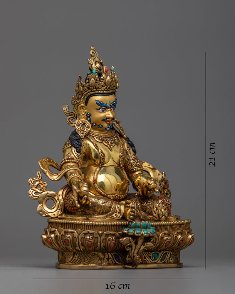Dzambhala Precious Golden Deity | Premium High Quality Statue