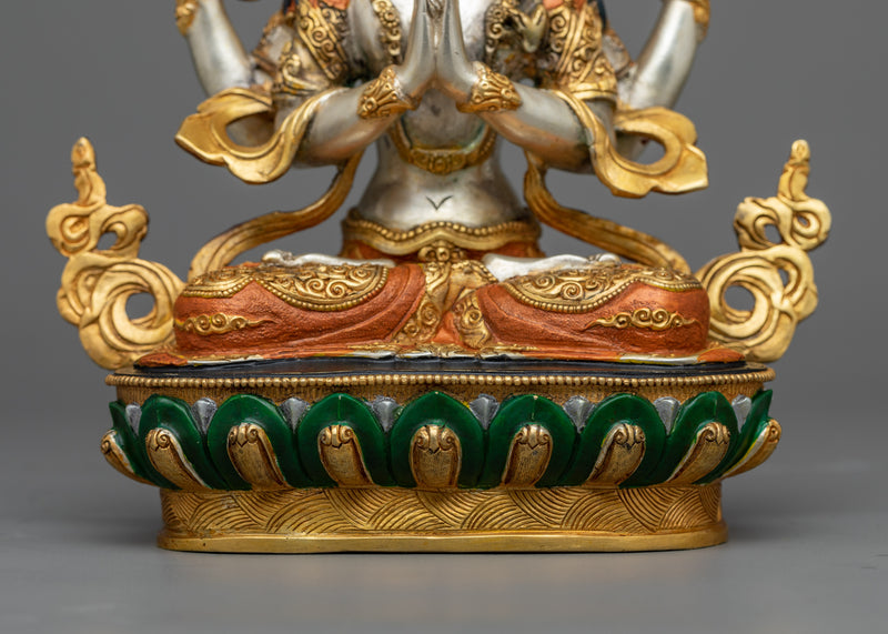 Avalokitesvara Statue | Handmade Sculpture of Tibetan Chenrezig